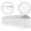 vidaXL Perrera de exterior con toldo acero galvanizado plata 2x10x2,5m, , large indicador imagen numero 7